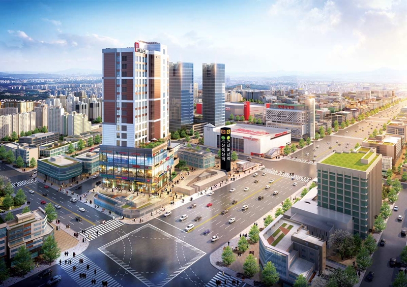 디밸리 신독산역 오피스텔 조감도