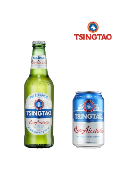 칭따오 논알콜릭 병과 캔. / 사진 = 칭따오