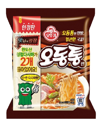 ▲ 오동통면 맛남의 광장 한정판. 사진 = 오뚜기