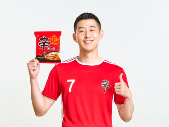 농심, 손흥민 모델 신라면 새광고 선보여