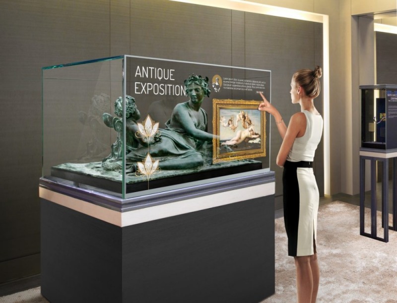 투명 올레드 터치/사진=LG전자