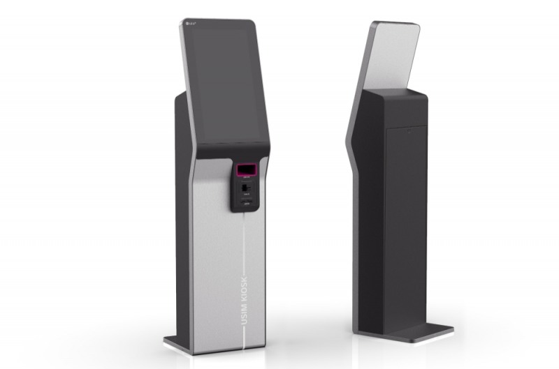 LG유플러스 언택트 매장에 비치될 키오스크의 모습/사진=LG유플러스