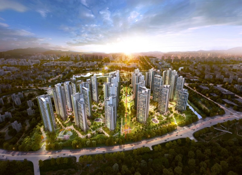 양주 옥정신도시 제일풍경채 레이크시티 A-10-1, 2블록 조감도