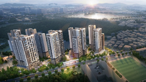 경기도 수원 권선2구역 재건축 사업 조감도. 사진=한화건설.