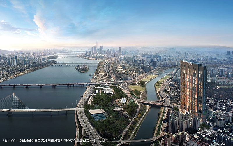 한강 브룩클린 하이츠 항공조감도