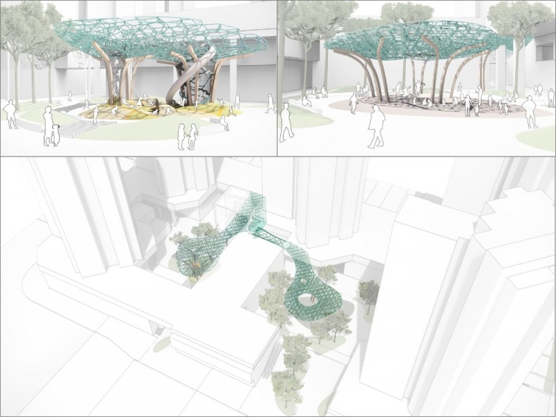 네덜란드 카브社가 설계한 「체험형 놀이터 & 이벤트광장 조형물 ’Cloud‘」 이미지