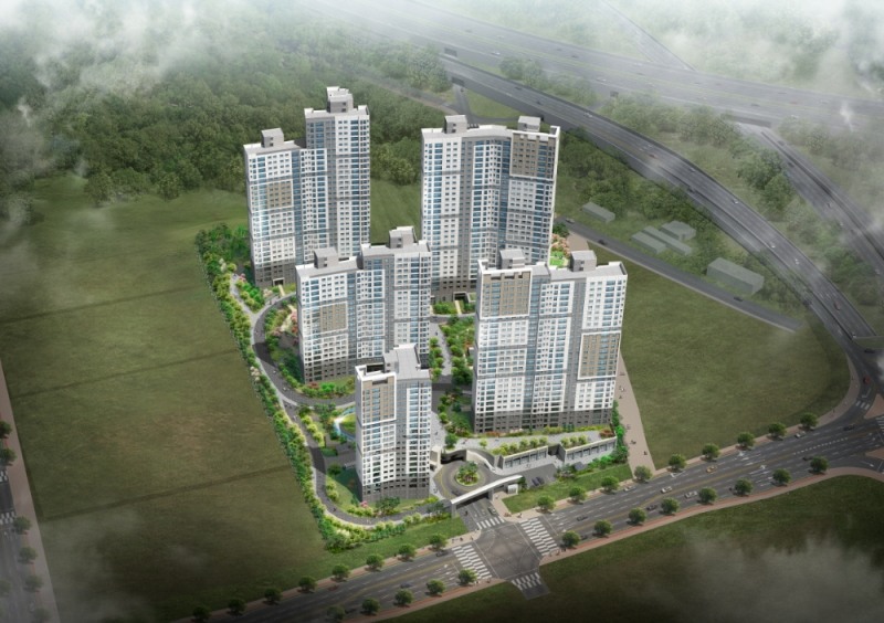 과천 푸르지오 벨라르테 조감도 / 사진=대우건설