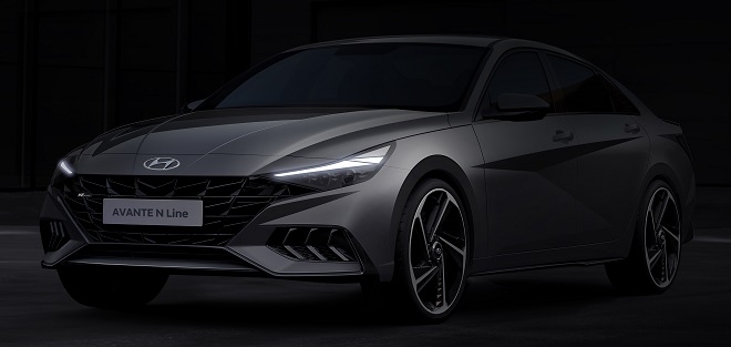 현대차, 7세대 아반떼 N라인 렌더링 공개…일반 모델과 차이점은?