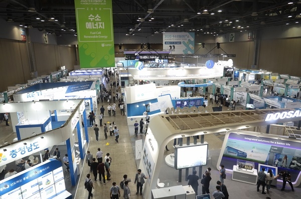 수소모빌리티+쇼 전경.