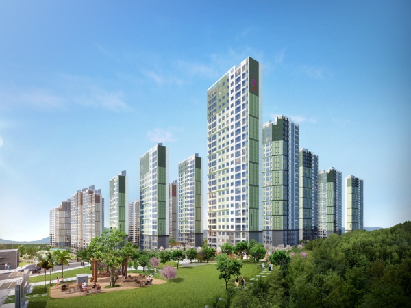 여수 웅천 6~7차 사랑으로 부영 투시도. 사진=부영그룹.