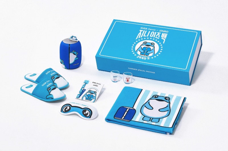 기가지니X진로 썸머 스페셜 패키지 구성 상품/사진=KT