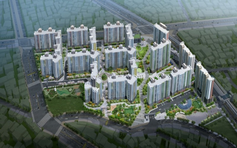 달성 파크 푸르지오 힐스테이트 조감도