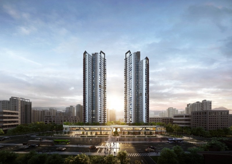 길음역 롯데캐슬 트윈골드 투시도