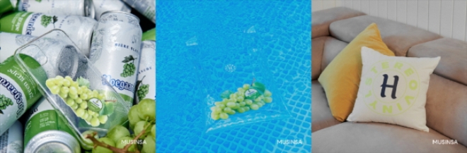 오비맥주는 호가든의 여름 신제품 ‘호가든 그린 그레이프(Green Grape)’ 출시를 기념해 ‘호캉스’ 아이템들을 선보인다. 사진=오비맥주.