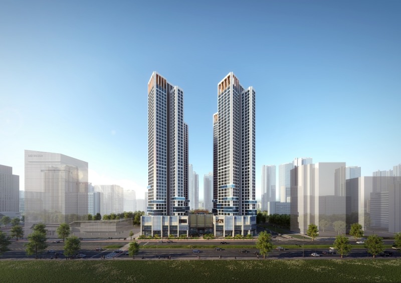 현대건설 힐스테이트 송도 스테이에디션 투시도