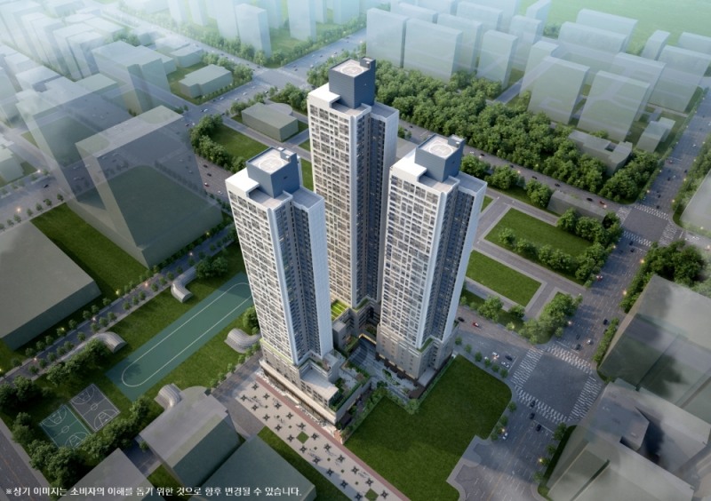 평촌 푸르지오 센트럴파크 조감도