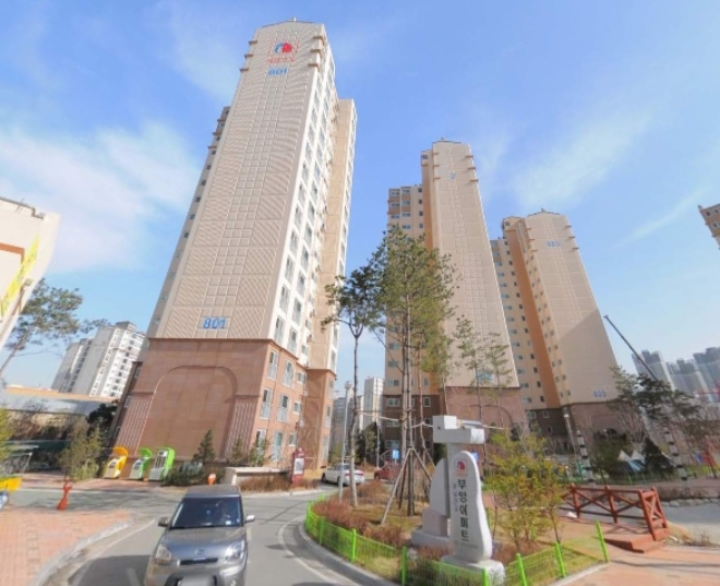 지난 6월 기준 분양 전환 계약률 90%를 기록한 판교 산운 8단지 부영 사랑으로. /사진=카카오맵.