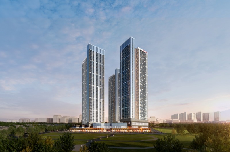 힐스테이트 고덕 스카이시티 투시도