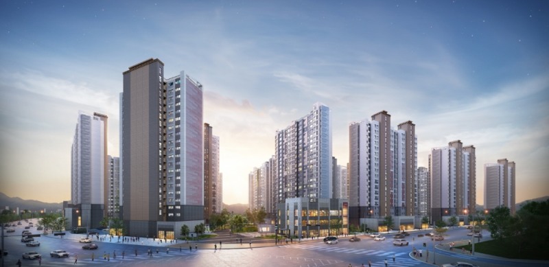 달성 파크 푸르지오 힐스테이트 석경투시도