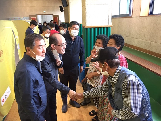 유찬형 농협중앙회 부회장, 철원 집중호우 피해지역 방문