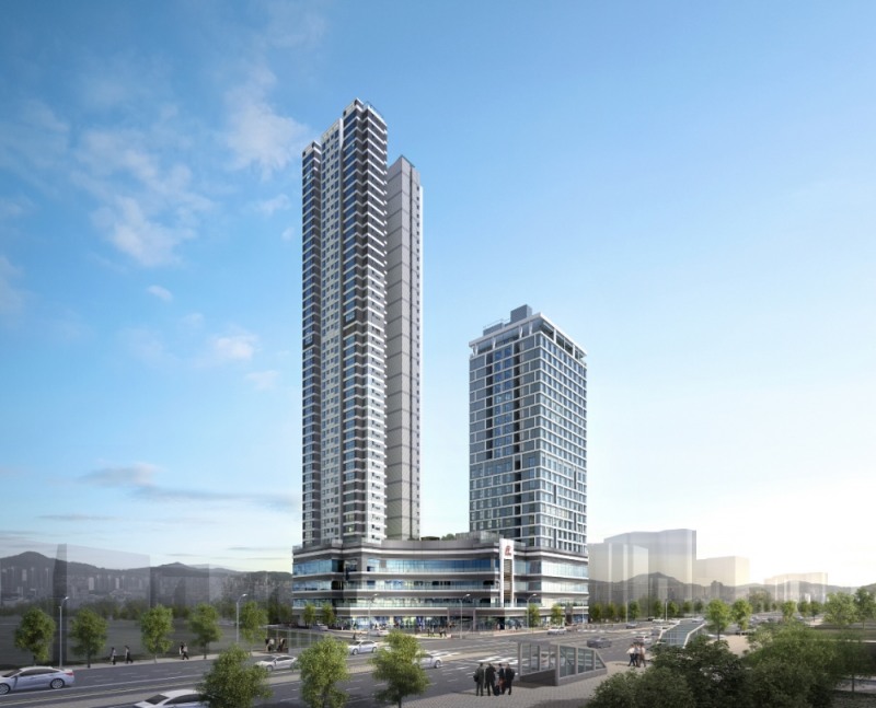 힐스테이트 천호역 젠트리스 주경투시도