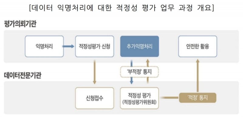 데이터 익명처리에 대한 적정성 평가 업무 과정 개요. /자료=금융보안원