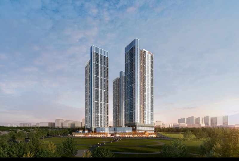 힐스테이트 고덕 스카이시티 투시도