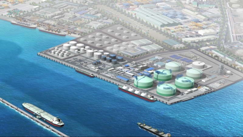 울산 북항 에너지 터미널 조감도 / 사진=대우건설