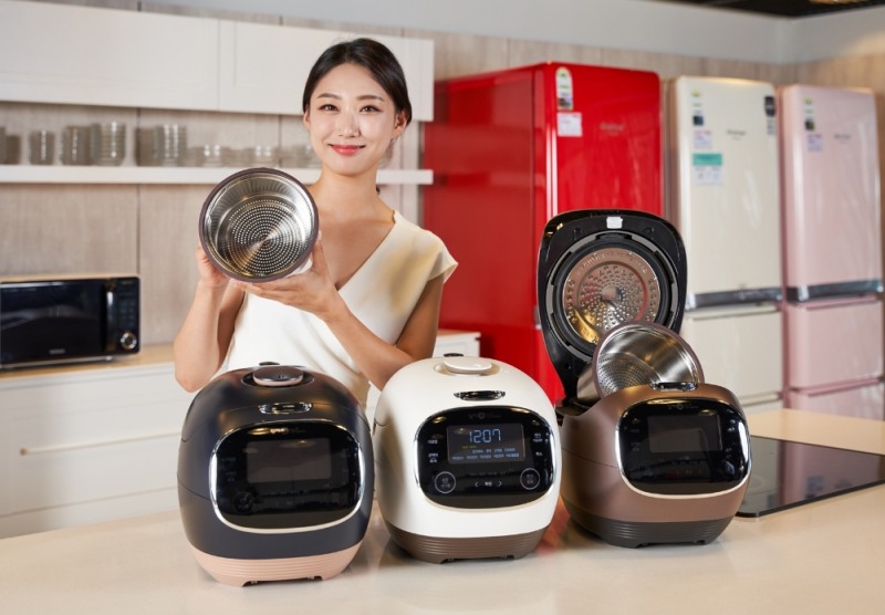 ‘딤채쿡 당질저감 50 레트로’ IH 압력밥솥 6인용 신제품/사진=위니아딤채