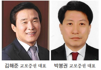 김해준·박봉권 교보증권 대표, 호실적 내실 강화 순탄