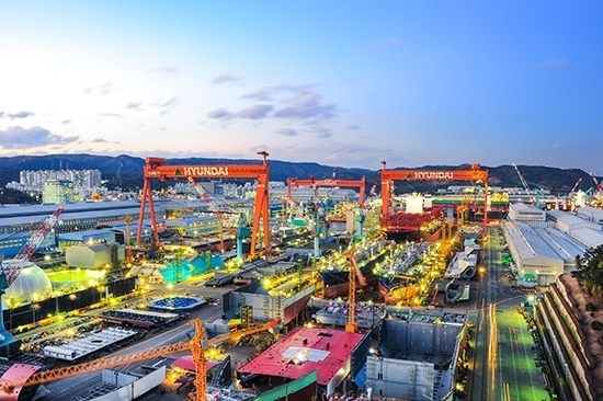 현대중공업의 울산 조선소 전경/사진=현대중공업