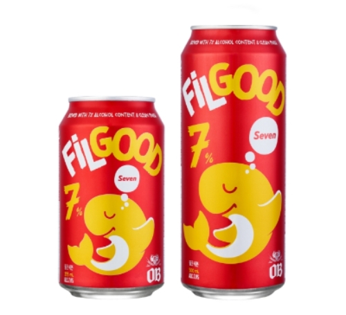 오비맥주는 지난달 1일 발포주 ‘필굿(FiLGOOD)’의 신제품 ‘필굿 세븐(FiLGOOD Seven)’을 출시했다. /사진=오비맥주.