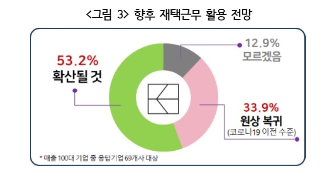 향후 재택근무 활용 전망/자료=경총