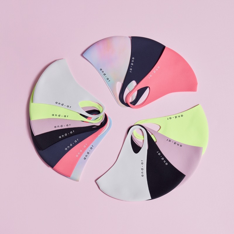 효성티앤씨가 안다르와 협업 출시한 애슬레저용 마스크/사진=효성티앤씨