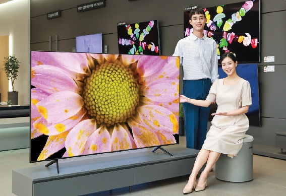 ▲ 1등급 에너지 효율을 인정받은 삼성전자 QLED TV. 사진 = 삼성전자