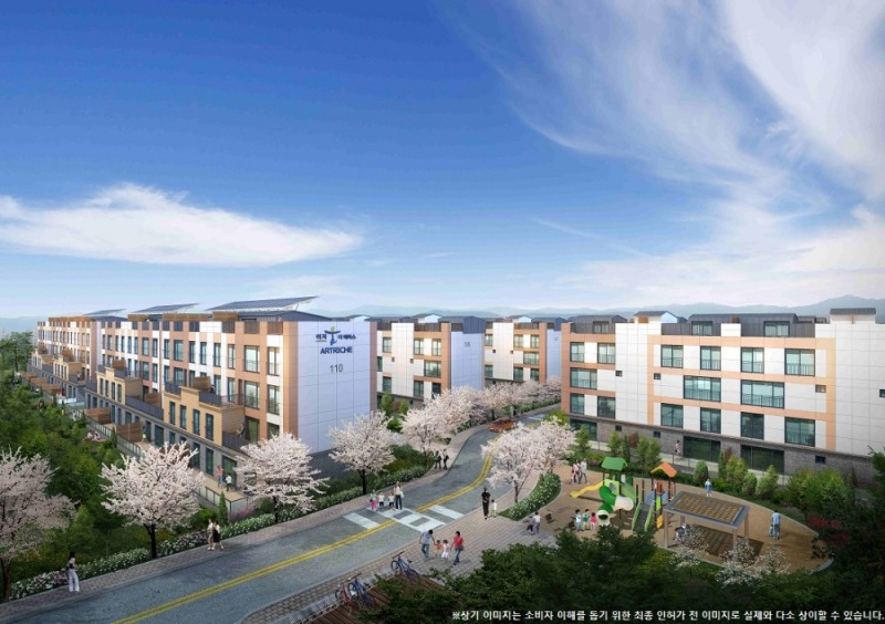 익산 이지움 더 테라스 아트리체 주경조감도