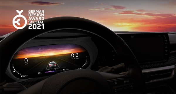 기아차 K5 계기판, 독일 디자인 어워드 특별상…시시각각 변하는 정보를 느낀다