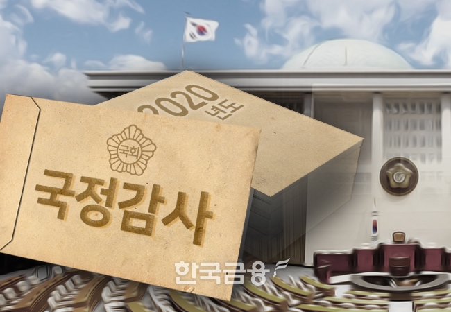 [2020 국감] 국감장 선 NH 정영채·대신 오익근 대표 '진땀'