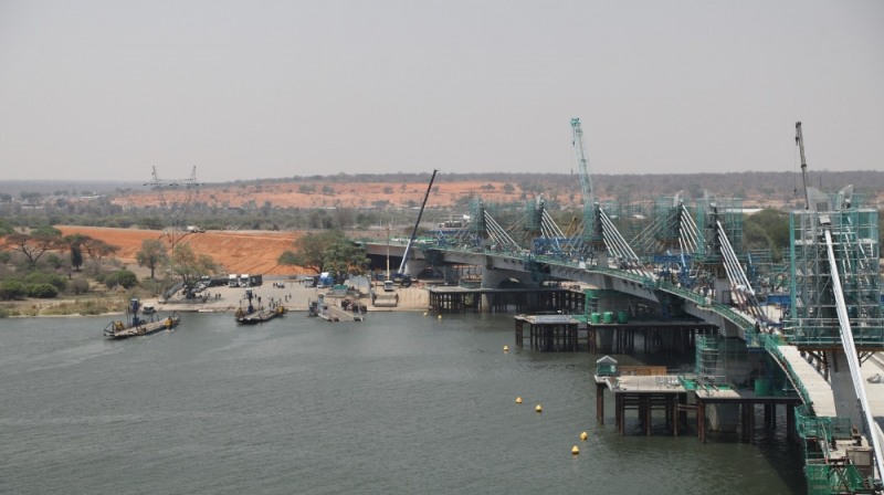 대우건설 보츠와나 카중굴라 교량현장 시공사진 / 사진=대우건설