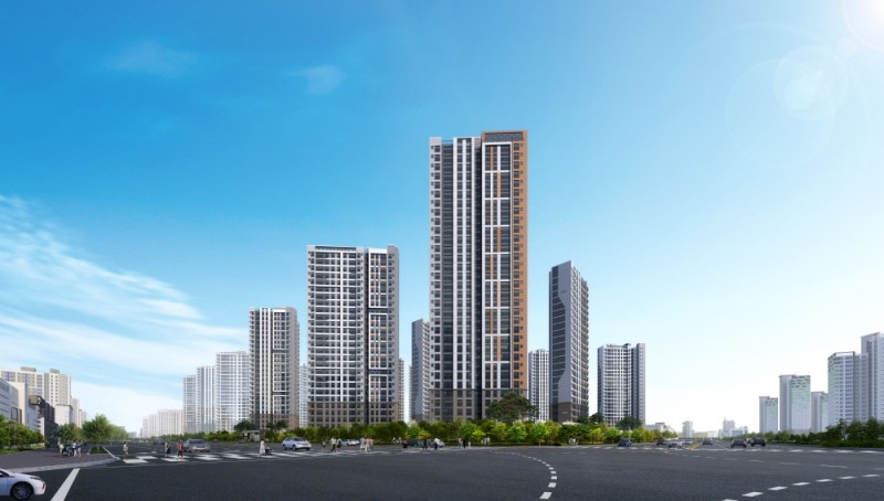 고덕신도시 제일풍경채 3차센텀 투시도