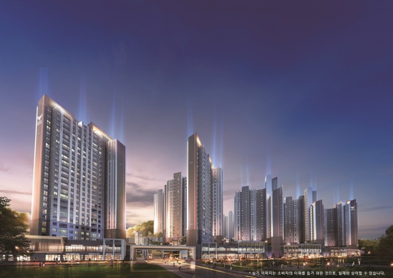 오산 롯데캐슬 스카이파크 석경투시도