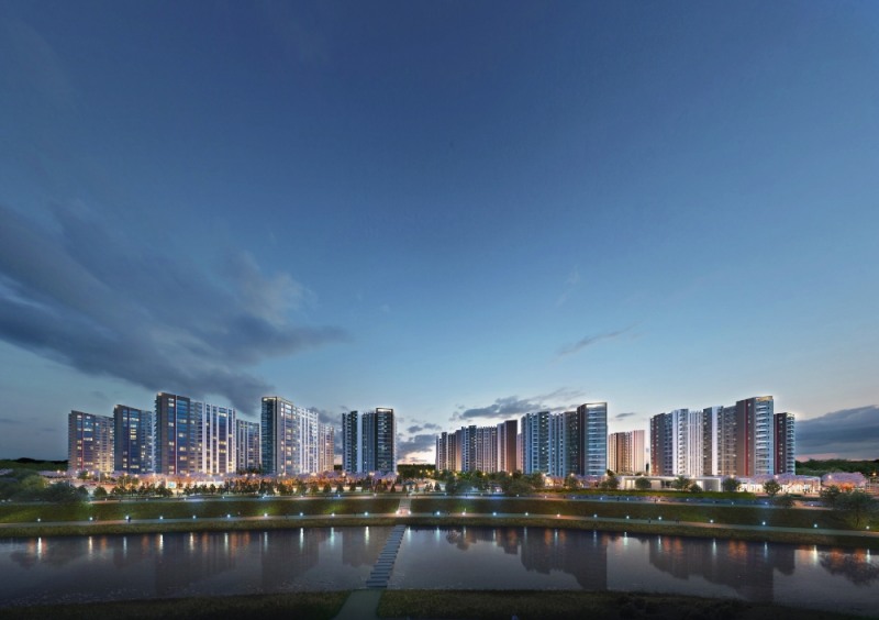 영통 롯데캐슬 엘클래스 야경투시도 / 사진=롯데건설