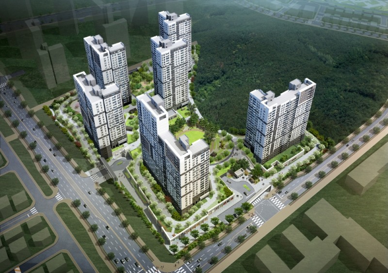 과천 푸르지오 데시앙 조감도