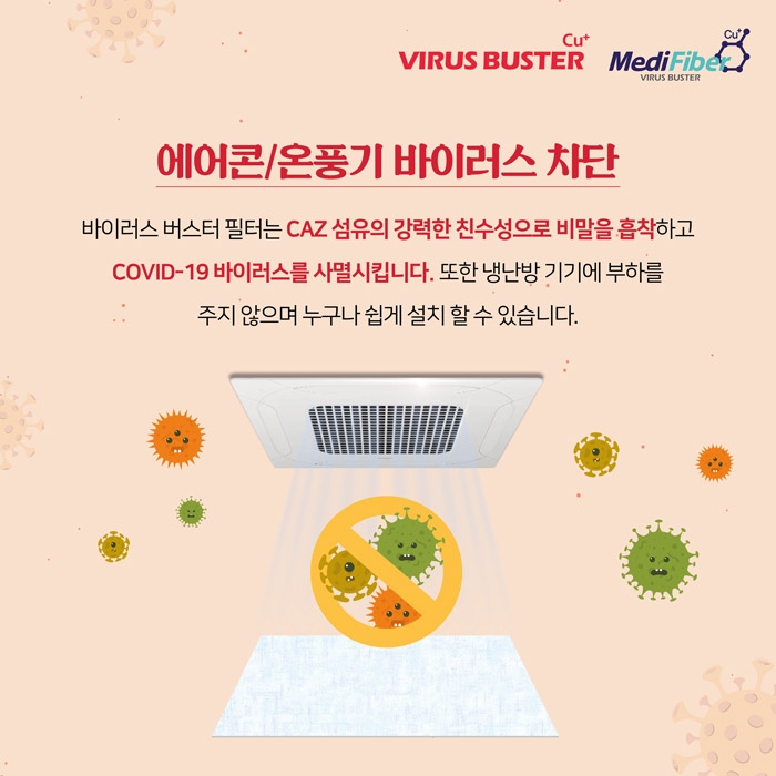 메디파이버, 네스프와 코로나19등 바이러스 향균 에어컨 필터 공급확대 협약