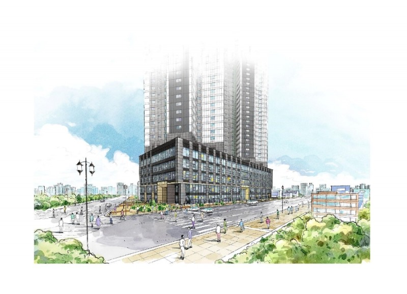 동성로 SK리더스뷰 애비뉴 일러스트 투시도