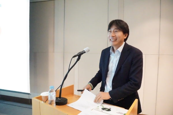 ▲장기영 TS트릴리온 대표이사가 5일 서울 여의도에서 열린 기업공개(IPO) 기자간담회에서 회사의 성장전략을 발표하고 있다./ 사진=TS트릴리온