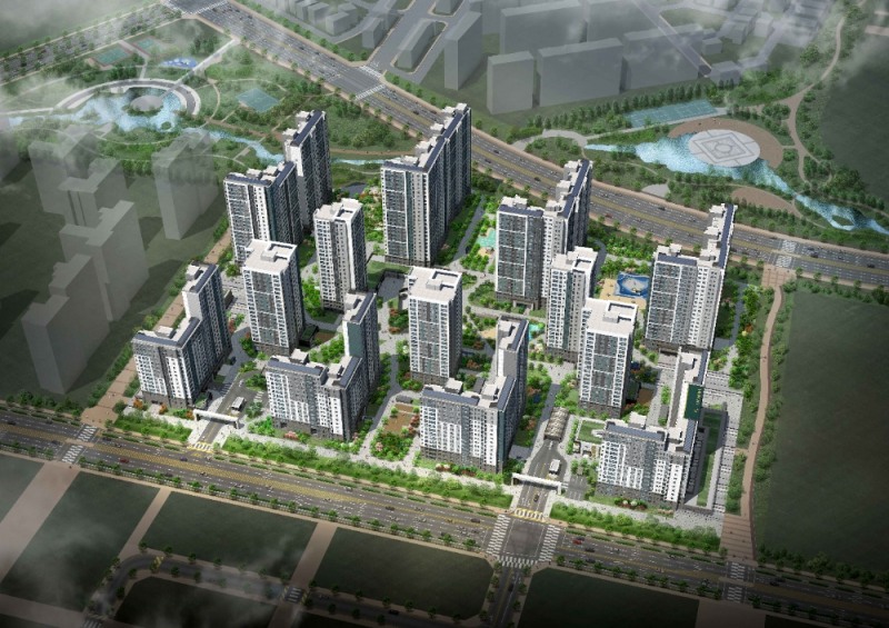 운서역 푸르지오 더 스카이 조감도