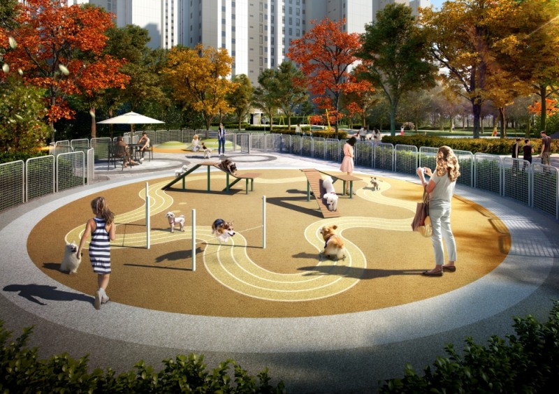 한화 포레나 수원장안 펫프렌즈파크. / 사진제공 = 한화건설