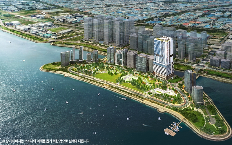 마리나 아일랜드 조감도 / 사진=안강건설