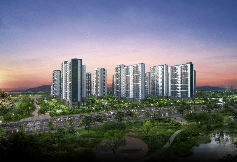 운서역 푸르지오 더 스카이 조감도./ 사진제공 = 대우건설